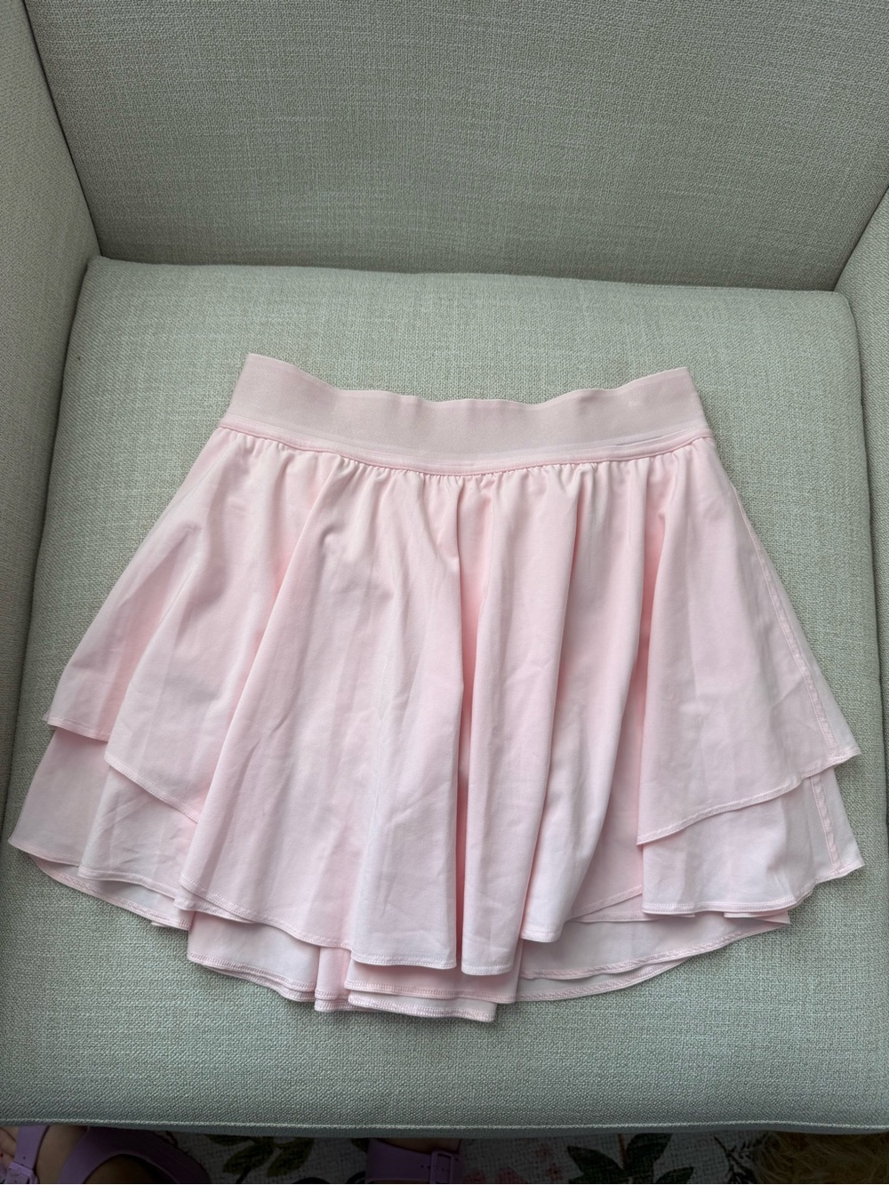 Lululemon Light Pink Layered Tennis Skater Skirt